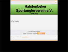 Tablet Screenshot of halstenbeker-sportanglerverein.net